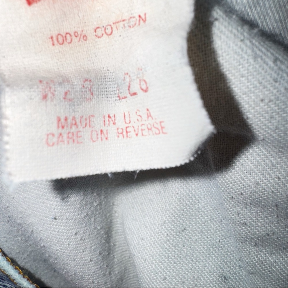 Levi’s 705 80s Acid Wash Orange Tab Jeans Size 28/26” - Picture 9 of 11
